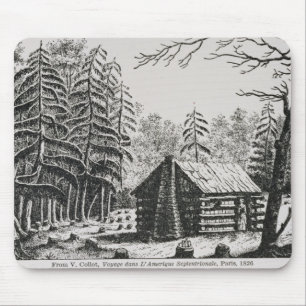 Eine Grenzkabine, 'vom Festzug von Amerika Mousepad