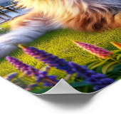 Eine großartige Coon Cat Ruhe in einer ruhigen Lan Poster (Ecke)