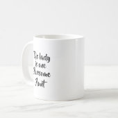 Eine großartige Tante Lustig Kaffeetasse (Vorderseite Links)