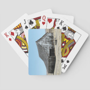 Eine große alte Scheune Spielkarten