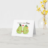 Eine große Birne Karte (Gelbe Blume)