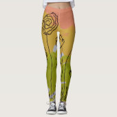 Eine große Blume Leggings (Vorderseite)