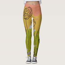 Eine große Blume Leggings