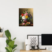 Eine große Bouquet mit Blume mit Pfirsichen und Tr Poster (Heimbüro)