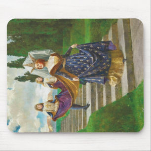 Eine große Dame, c. 1910 von John Collier Mousepad