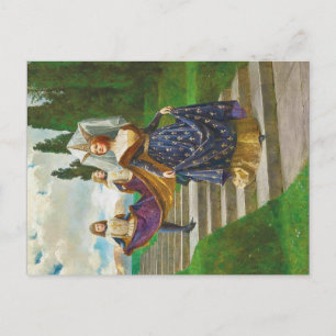Eine große Dame, c. 1910 von John Collier Postkarte