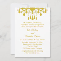 Eine große Einladung zur Hochzeit im Ballsaal (gel