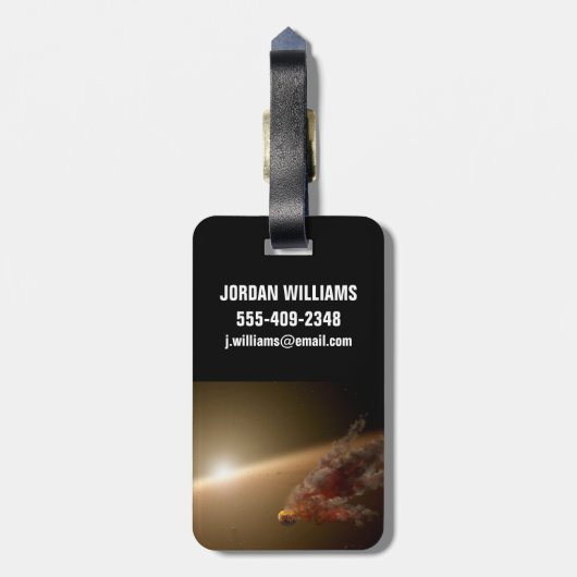 Eine große Eruption um Star Ngc 2547-Id8. Gepäckanhänger (Rückseite vertikal)