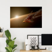 Eine große Eruption um Star Ngc 2547-Id8. Poster (Heimbüro)