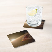 Eine große Eruption um Star Ngc 2547-Id8. Rechteckiger Pappuntersetzer (Vor Ort)