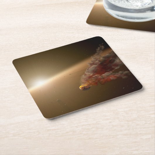 Eine große Eruption um Star Ngc 2547-Id8. Rechteckiger Pappuntersetzer (angewinkelt)