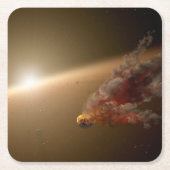 Eine große Eruption um Star Ngc 2547-Id8. Rechteckiger Pappuntersetzer (Vorderseite)