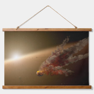 Eine große Eruption um Star Ngc 2547-Id8. Wandteppich Mit Holzrahmen