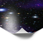 Eine große Galaxiensammlung Fotodruck (Ecke)