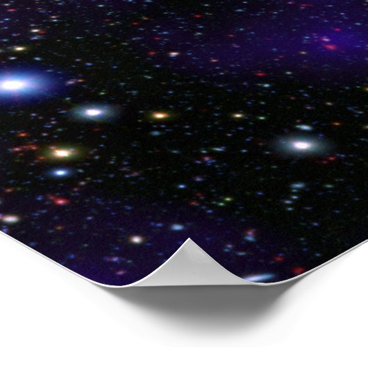Eine große Galaxiensammlung Poster (Ecke)