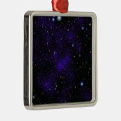 Eine große Galaxiensammlung Silbernes Ornament (Rechts)