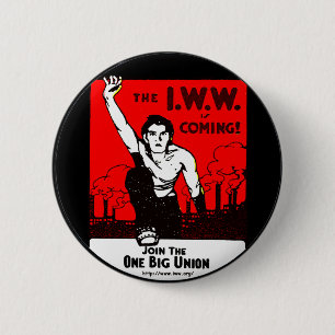 Eine große Gewerkschaft - Knopf Button