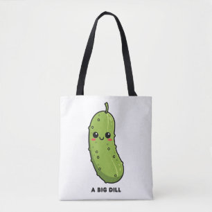 Eine große Gurke Süße Gurke Wortwitz Lustiger Mädc Tasche