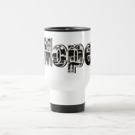 Eine große Hoffnung für den Morgen Reisebecher (Mittel)