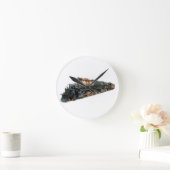 Eine große Jungen-Dampf-Lokomotive Runde Wanduhr (Zuhause)