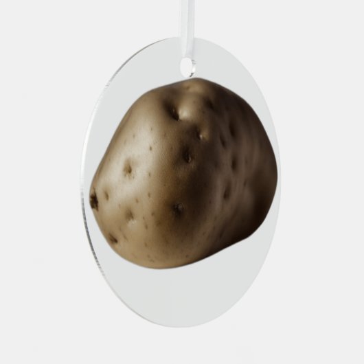 Eine große Kartoffel Ornament Aus Metall (Vorderseite Rechts)