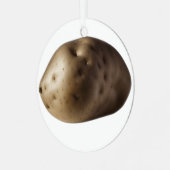 Eine große Kartoffel Ornament Aus Metall (Vorderseite links)