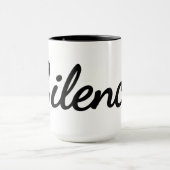 Eine große Menge Stille und Koffein Tasse (Zentrum)