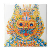 Eine große Mit Augen Katze, Louis Wain Fliese (Vorderseite)