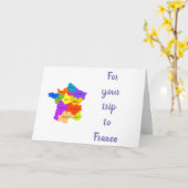 EINE "GROSSE REISE" NACH *FRANKREICH* KARTE (Gelbe Blume)