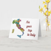 EINE "GROSSE REISE" NACH ITALIEN KARTE (Gelbe Blume)