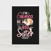 Eine große Schwester 2023 - Guinea Pig Pun Karte (Vorderseite)