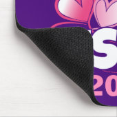 Eine große Schwester - Pink Fairy Hearts Mousepad (Ecke)