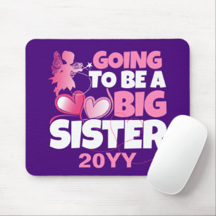 Eine große Schwester - Pink Fairy Hearts Mousepad
