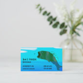 Eine große Sprungs-FarbVisitenkarte Visitenkarte (Stehend Vorderseite)