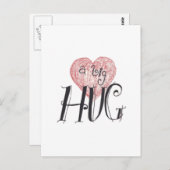 Eine große Umarmung Postkarte (Vorne/Hinten)