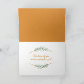 Eine große Umarmung und ein Gebet Dankeskarte (Innenseite)