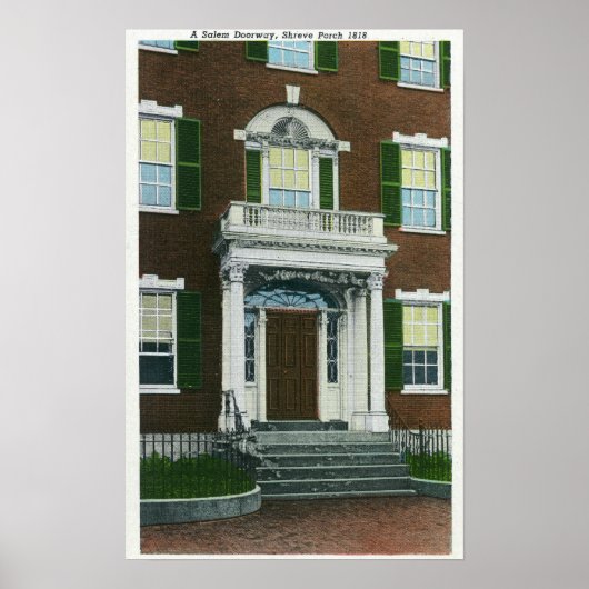 Eine große Veranda, Salem-Türenansicht Poster (Vorne)