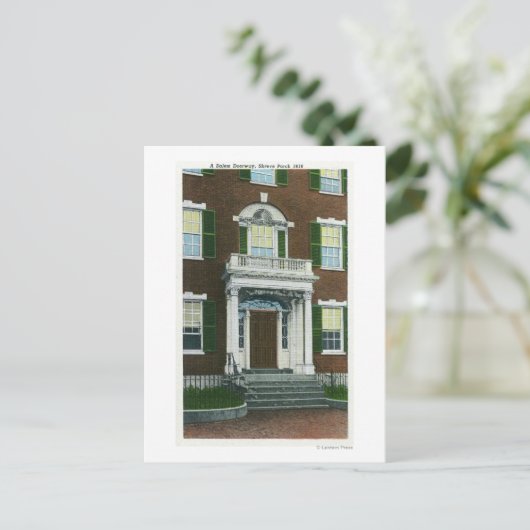 Eine große Veranda, Salem-Türenansicht Postkarte (Stehend Vorderseite)