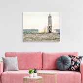 Eine große Welle bricht ins Licht Frankfort Leinwanddruck (Insitu (Wohnzimmer))