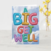 Eine große Wohlfühlkarte für Freunde oder Familien Karte (Gelbe Blume)