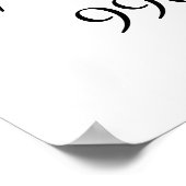 Eine große Zahl Poster (Ecke)