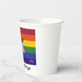 Eine größere Bridge-Flag-Papiereinheit Pappbecher (Links)