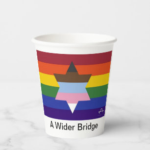 Eine größere Bridge-Flag-Papiereinheit Pappbecher