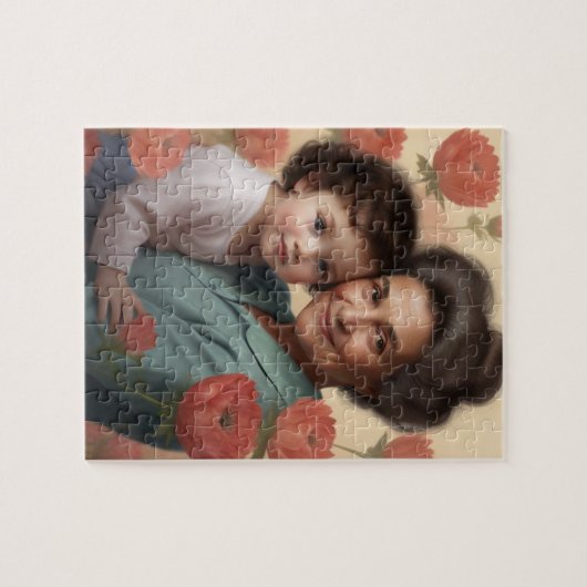 Eine Großmutter-Embrace - Oma & Kind Puzzle (Horizontal)