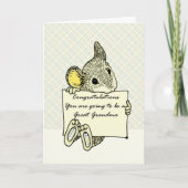 Eine Großmutter werden Karte (Vorderseite)