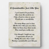 Eine Großmutter wie du Plaque Fotoplatte (Vorderseite)