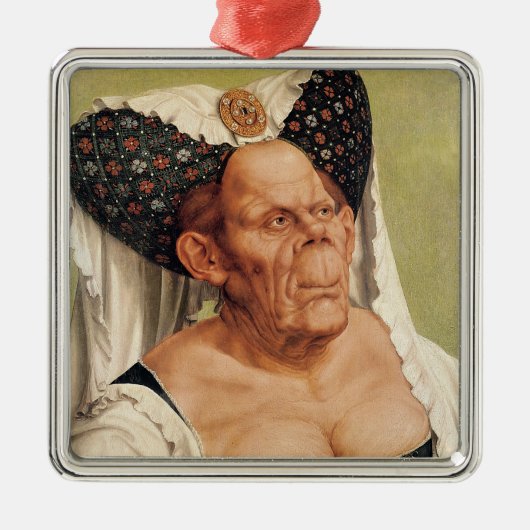 Eine groteske alte Frau, vielleicht Prinzessin Silbernes Ornament (Vorne)