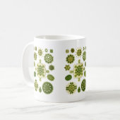 Eine Grünalge Kaffeetasse (Vorderseite Links)