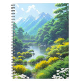 Eine grüne Baumhütte Notizblock (Vorderseite)