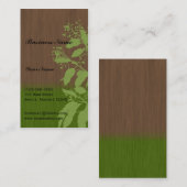 Eine grüne ErdVisitenkarte Visitenkarte (Vorne/Hinten)
